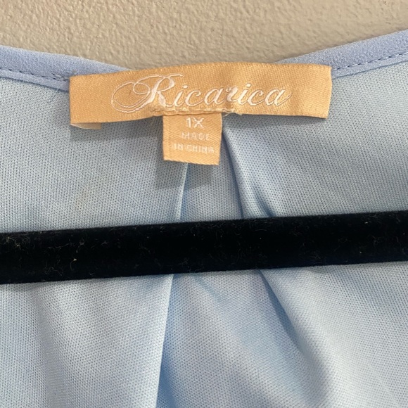 Short light baby blue dress! Never worn size 1xl - Picture 4 of 4